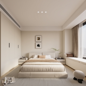 现代风格1个全景，3个单张。全景空间送特写。