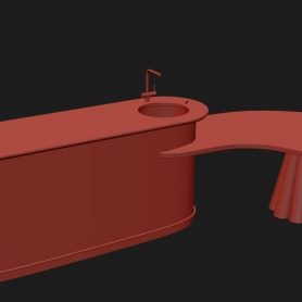 吧台桌子建模一张