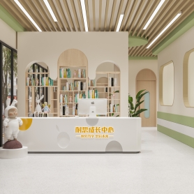 现代风格托管班2个全景，送两个特写单张