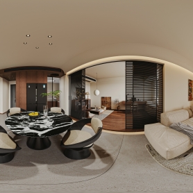 尘山海客餐厅全景1张