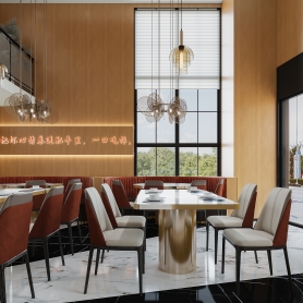 火锅店一个全景，送2张静态