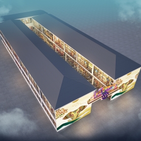 一张集装箱俯视图