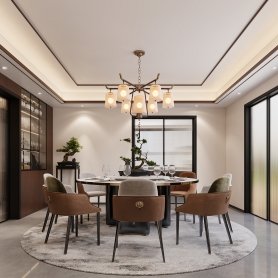 家装新中式风格3个全景