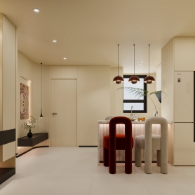 绿地世纪城奶油风5张静态