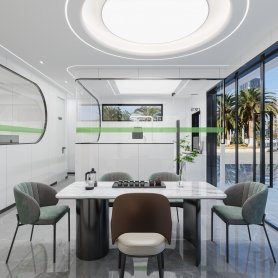 现代风格口腔诊所1门头2全景2单张。全景的位置送特写。