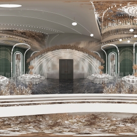 宴会厅 大厅 跟卫生间大厅