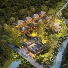 一张俯视图+两张透视图