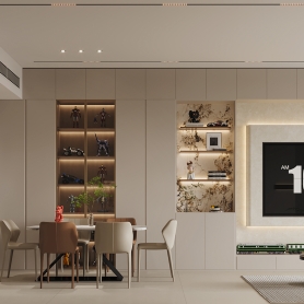 客餐厅一个全景特写两张