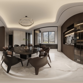 意式客餐厅两个全景两张