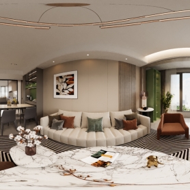 中德115顶楼现代简约全景7个送7张单张