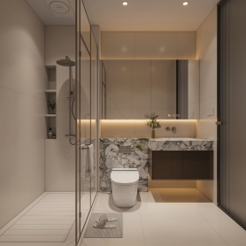 保姆房和卫生间3个单张