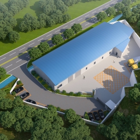 厂房鸟瞰1张透视2张