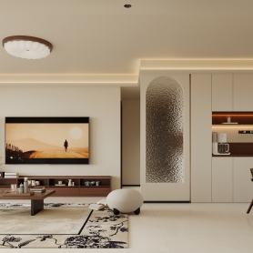 客餐厅一个全景 送单张