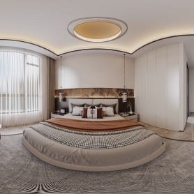 新中式别墅卧室加图3个全景，二楼客厅1个全景（改布局）赠送全景内单张特写5张