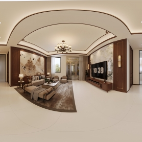 现代客餐厅全景+2张特写