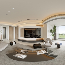 现代风格客餐厅一个全景+赠送单张