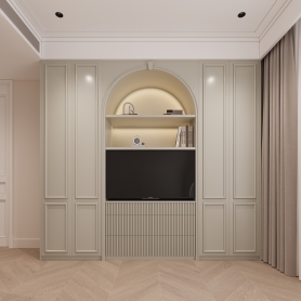 现代床尾背景墙