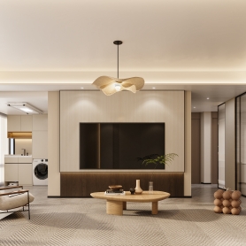 110户型原木风格6个全景