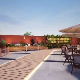 刘总一个露台透视图