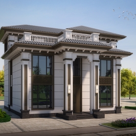 别墅外立面透视图一张