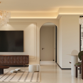 家装两个客厅全景