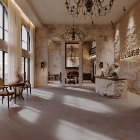 朱总婚纱店大厅一个全景赠送一个单张