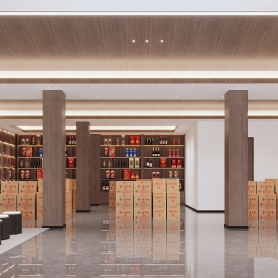 烟酒超市全景一个 送一张单张