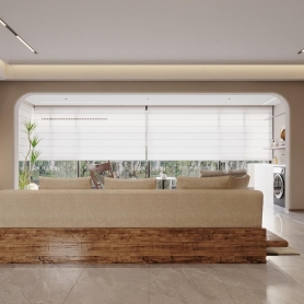 侘寂风客厅 餐厅 阳台 主卧 次卧衣帽间6个全景送6个静态 门厅1个单张