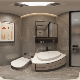 杨工酒店卫生间一个全景赠送一个单张