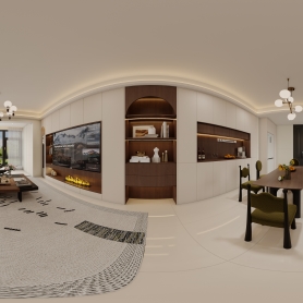 滨江云宸客厅一个全景送特写