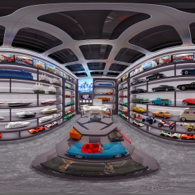 玩具店门头静态室内全景