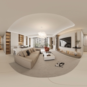 现代客餐厅一个全景+2特写