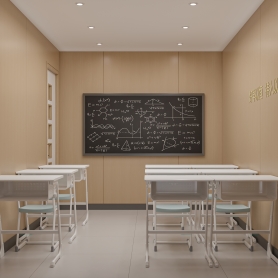 现代简约风格培训班两个全景