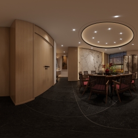 会所一张全景送特写+四张角度+加渲一张特写