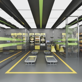 汽车美容修理店一个全景赠送特写单张