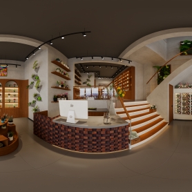 绿植店两个全景+单张门头+全景送单张