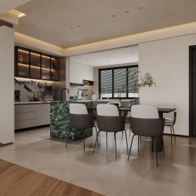 北湖书院客餐厅一个全景特写两张主卧一张