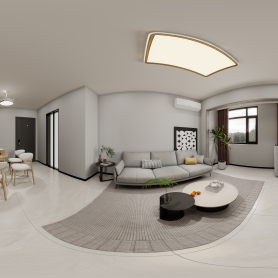 现代简约风 两个客餐厅 一个卧室