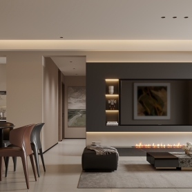 翡翠湾客餐厅一个全景，送两个单张