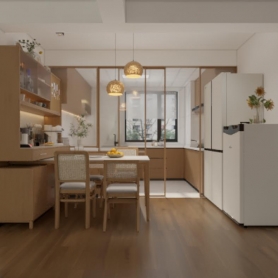 家装美式田园客餐厅卧室