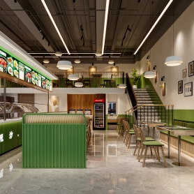 邹总园区室内两个全景，送两张特写，加一张门头