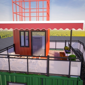 室外透视一张骑手之家