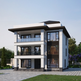 两张透视外立面日景