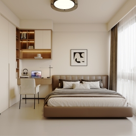 现代意式 客餐厅卧室卫生间 六个全景，（客餐厅赠两张，其他空间赠一张静态）