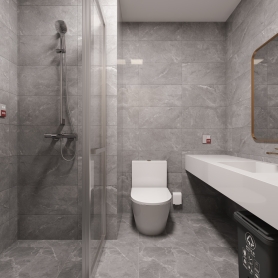 现代月中中心卫生间单张