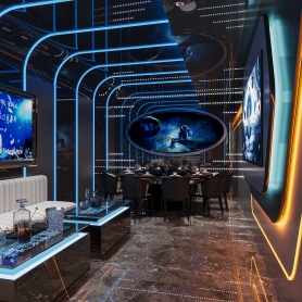 餐吧室内七个全景，加室外门头一个单张