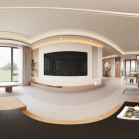 於潜混砖宋式一楼客餐厅茶室2全景送2单