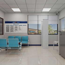 两个保安室 一个过道