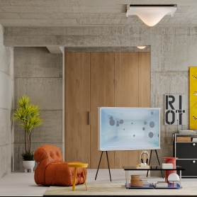 包豪斯工业风客餐厅全景