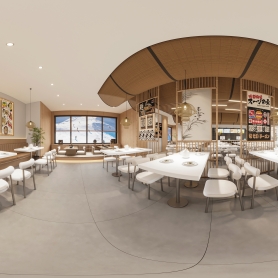 雪宴餐饮店 室内2张全景 送2张静态